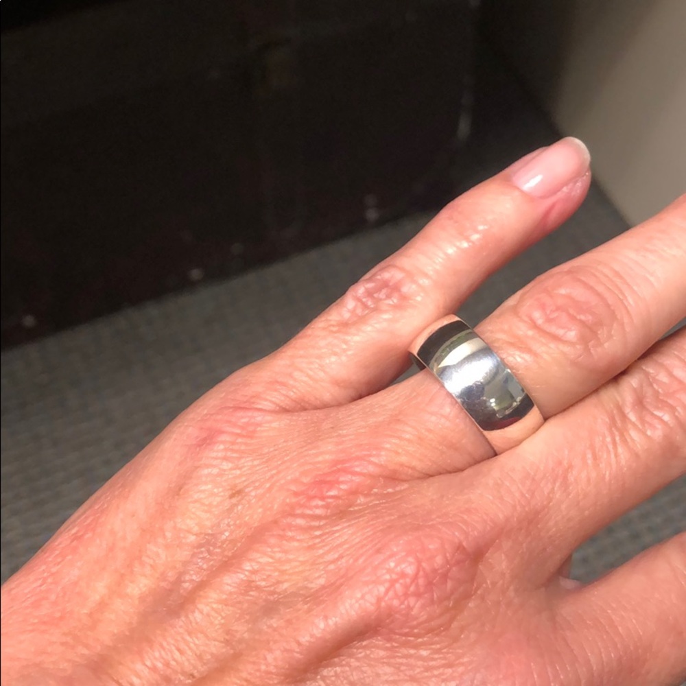 James Avery “Athena band” wide sterling silver